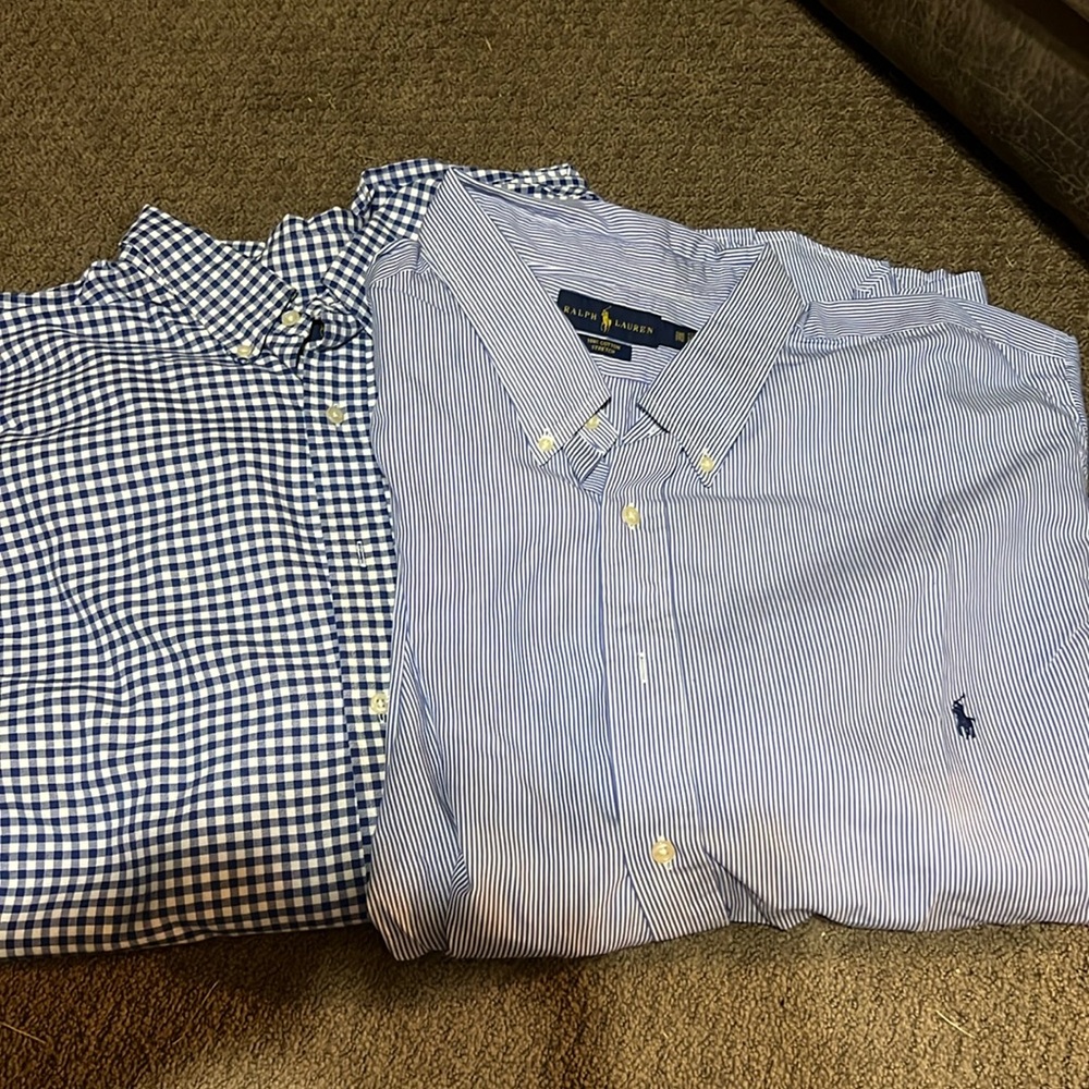 2 5x Ralph Lauren button down shirts